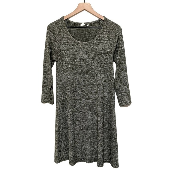 Gap Womens Marled Long Sleeve Sweater Dress Size XS Moss Green Round Neck - Picture 1 of 4